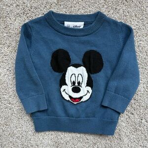 Disney Blue Mickey Mouse Kids Sweater